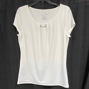White House Black Market White Blouse